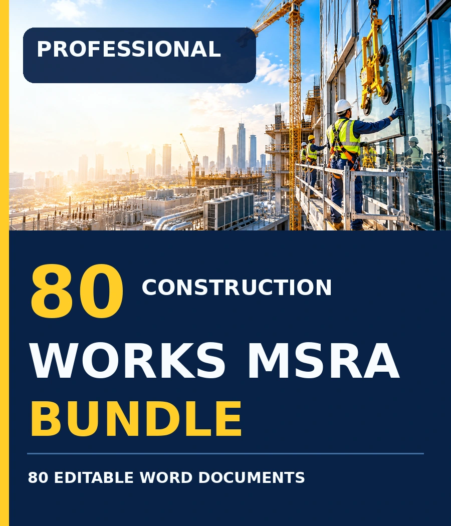 80 Professional Construction Works MSRA bundle digital product cover